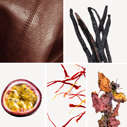 Preview: Duftnoten: Leder, Vanille, Passionsfrucht, Safran, Patschuli